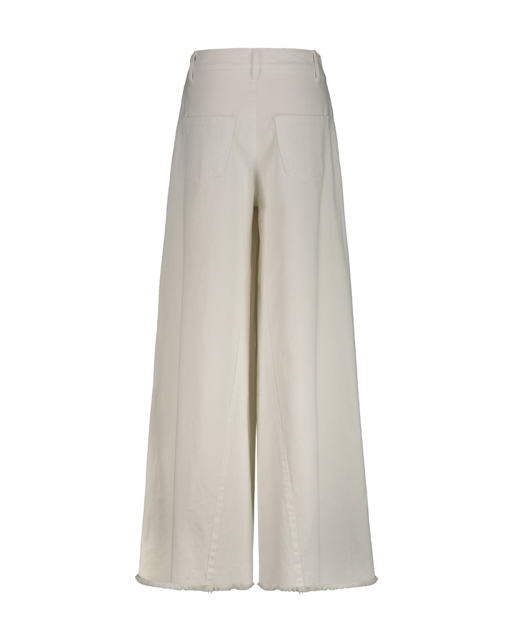 JEANS WIDE BULL DENIM BIANCO