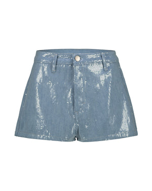 SHORT DENIM PAILLETTES