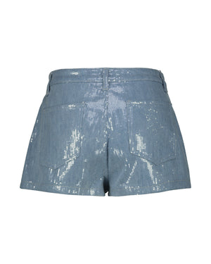 SHORT DENIM PAILLETTES