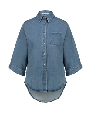 CAMICIA DENIM AZZURRO