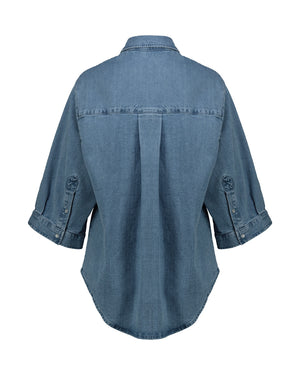 CAMICIA DENIM AZZURRO