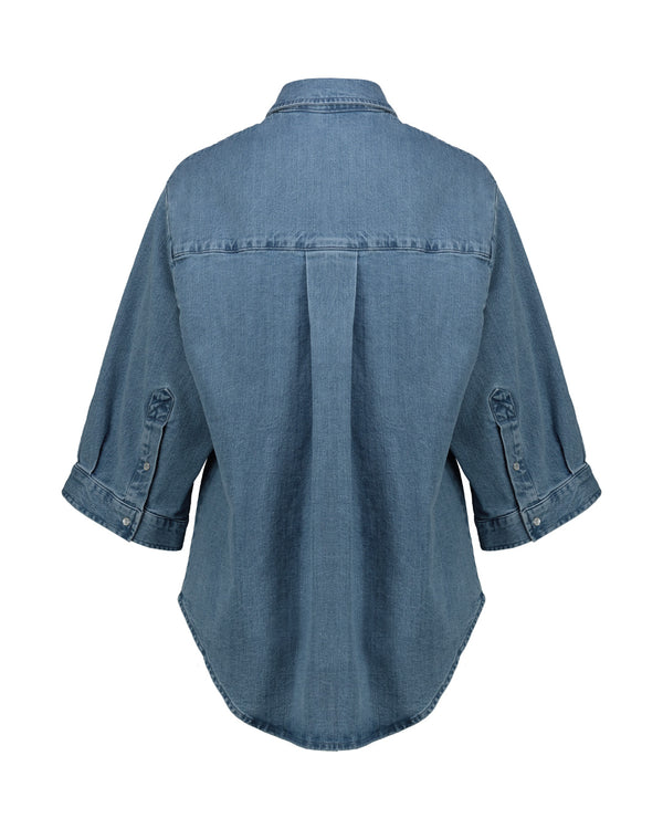 CAMICIA DENIM AZZURRO
