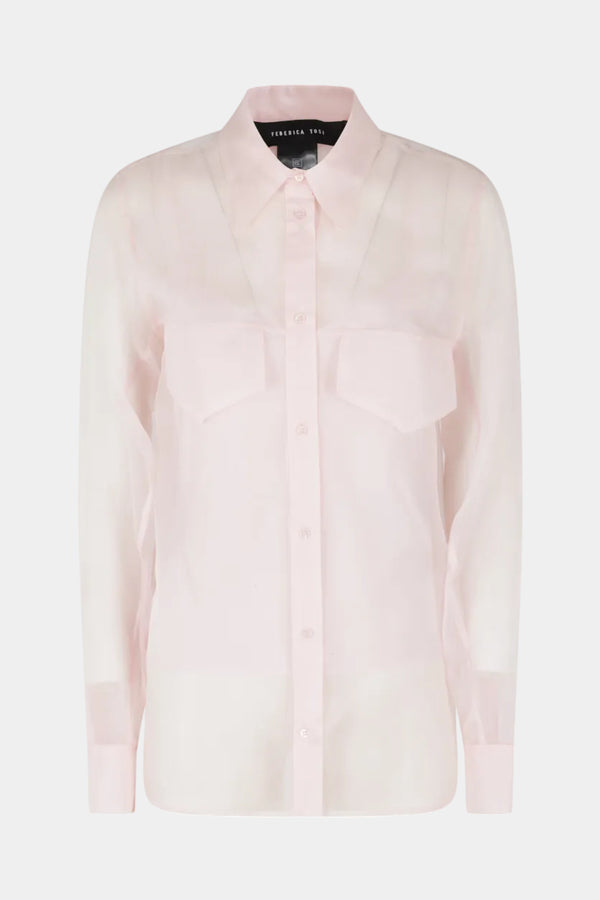 CAMICIA IN ORGANZA DI SETA
