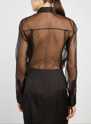 CAMICIA IN ORGANZA DI SETA