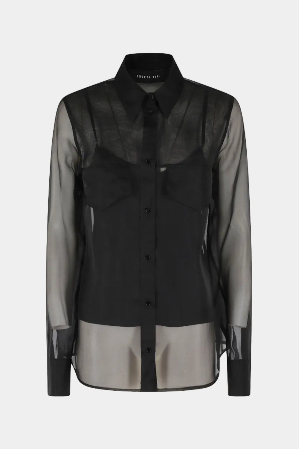 CAMICIA IN ORGANZA DI SETA