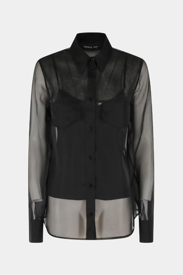 CAMICIA IN ORGANZA DI SETA