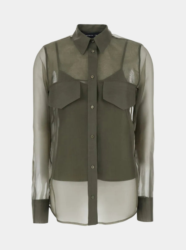 CAMICIA IN ORGANZA DI SETA
