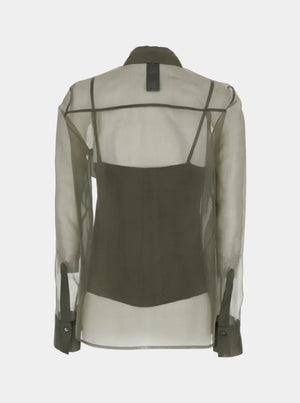 CAMICIA IN ORGANZA DI SETA