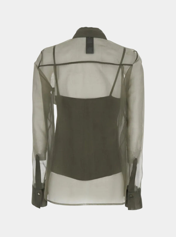 CAMICIA IN ORGANZA DI SETA
