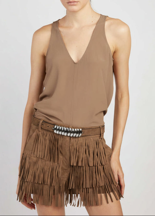 BOLD BELT SUEDE SILVER