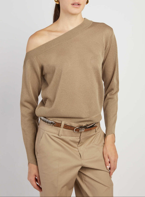 SUEDE RING BELT SILVER