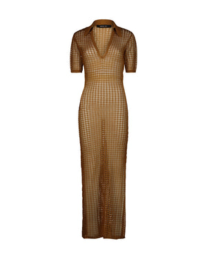 AMBER FLEXAGE POLO LONG DRESS