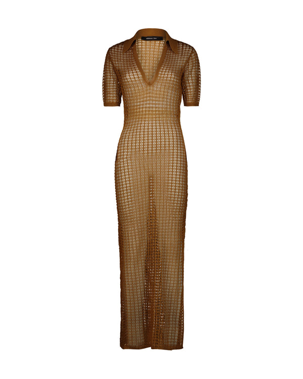 AMBER FLEXAGE POLO LONG DRESS
