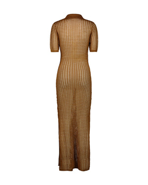 AMBER FLEXAGE POLO LONG DRESS