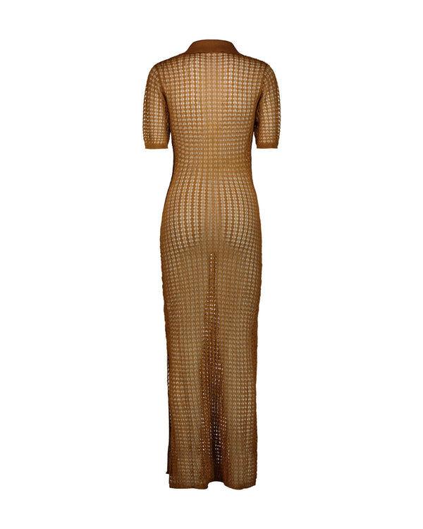 AMBER FLEXAGE POLO LONG DRESS
