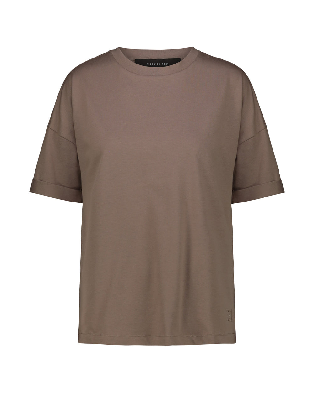 T-SHIRT CREW CARRY OVER JERSEY TAUPE