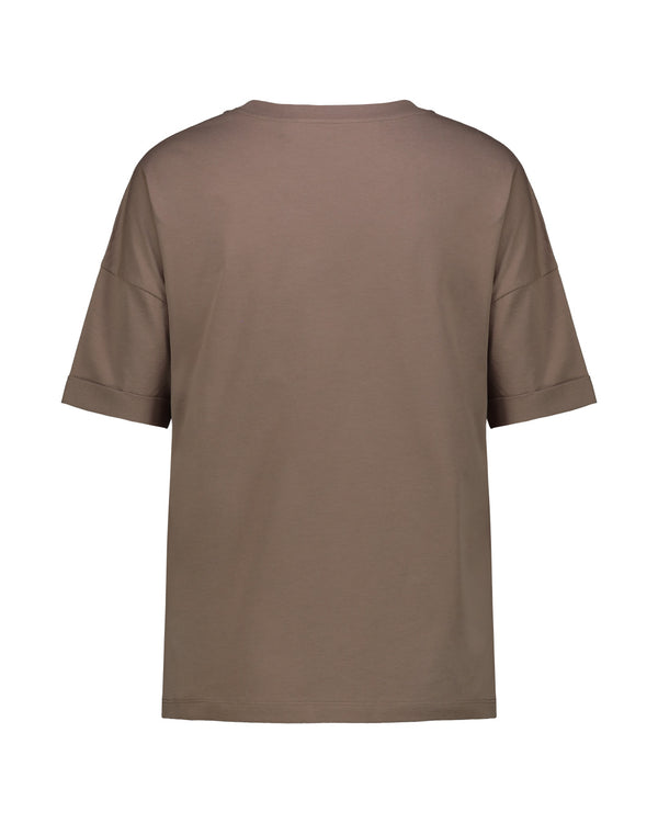 T-SHIRT CREW CARRY OVER JERSEY TAUPE