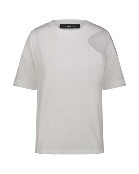 Tシャツ・カットソー FEDERICA TOSI MAGLIA IN TULLE SPALLE SCOPERTE (32652 38169) Tシャツ・カットソー FEDERICA TOSI MAGLIA IN TULLE SPALLE