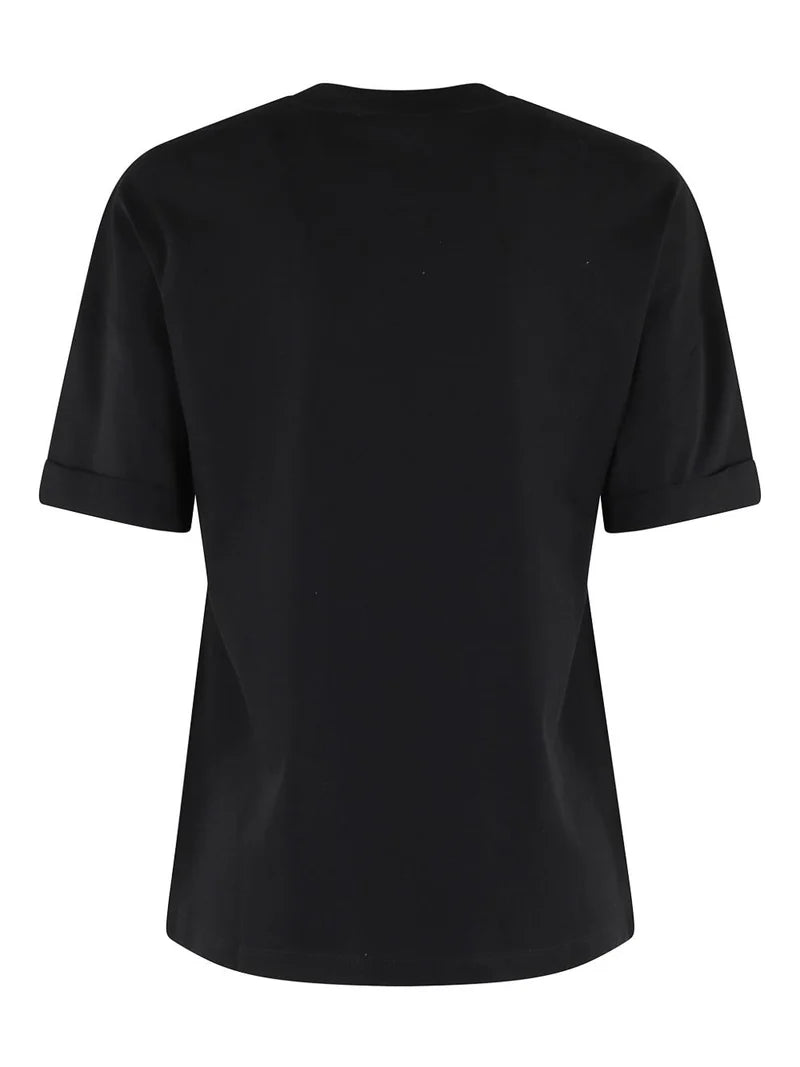 T-SHIRT CUT OUT JERSEY NERO