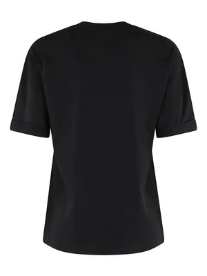 T-SHIRT CUT OUT JERSEY NERO