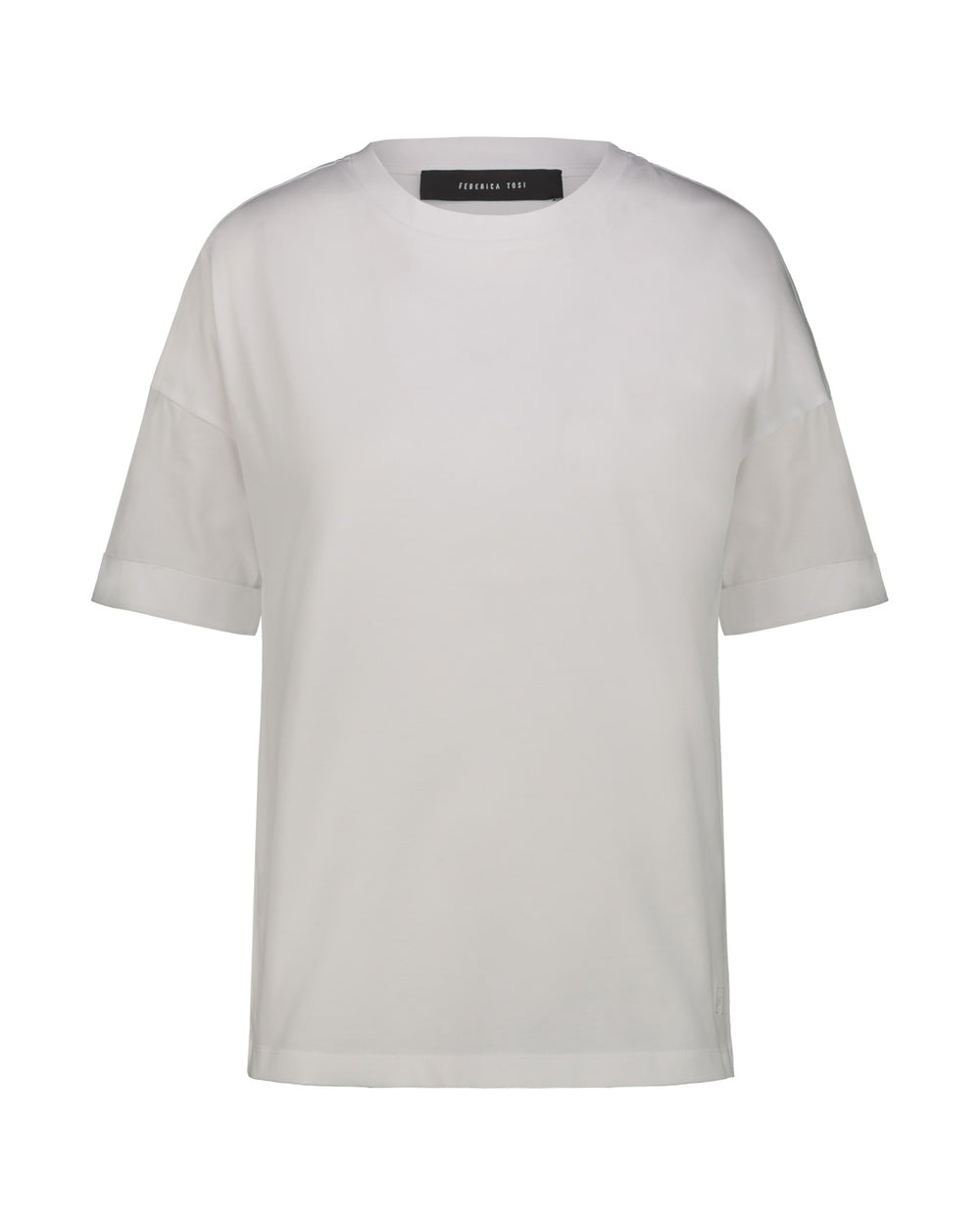 T-SHIRT CREW CARRY OVER JERSEY BIANCO