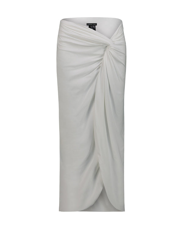 WHITE LONG SKIRT COVER-UP