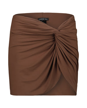 COCOA SHORT SKIRT COVER-UP