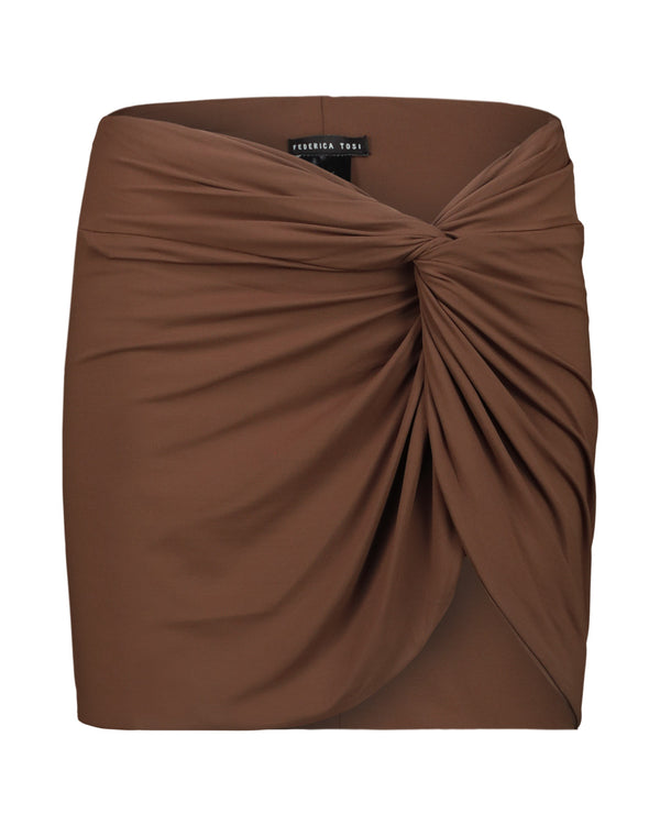 COCOA SHORT SKIRT COVER-UP