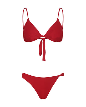 RED TORCION BIKINI