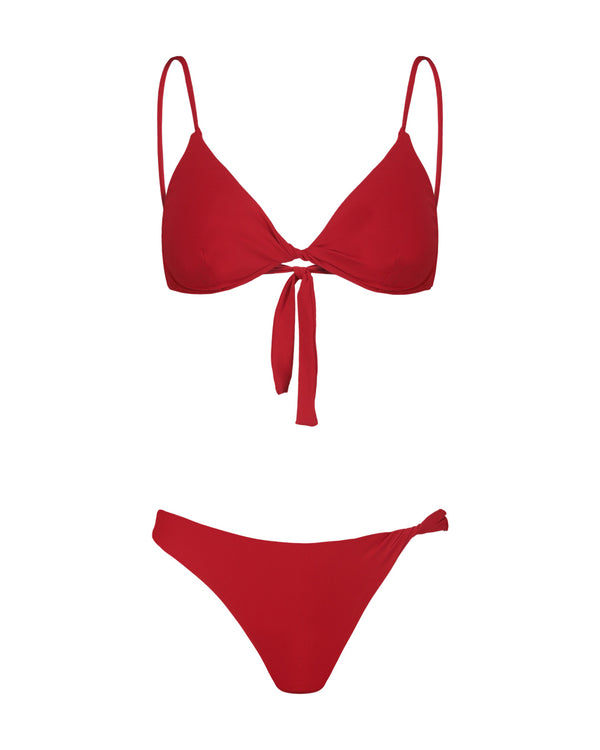 RED TORCION BIKINI