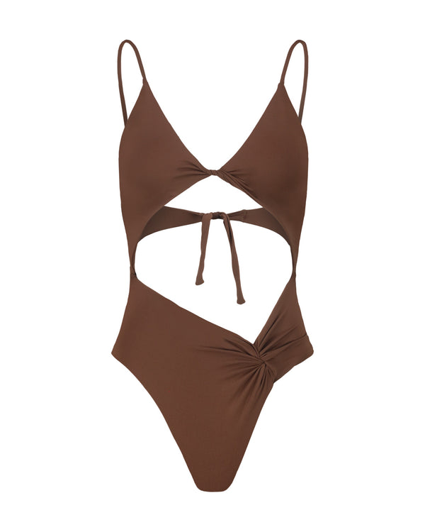 COCOA ONE-PIECE SWIMSUIT WITH SHOULDER STRAP
