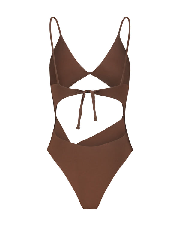 COCOA ONE-PIECE SWIMSUIT WITH SHOULDER STRAP