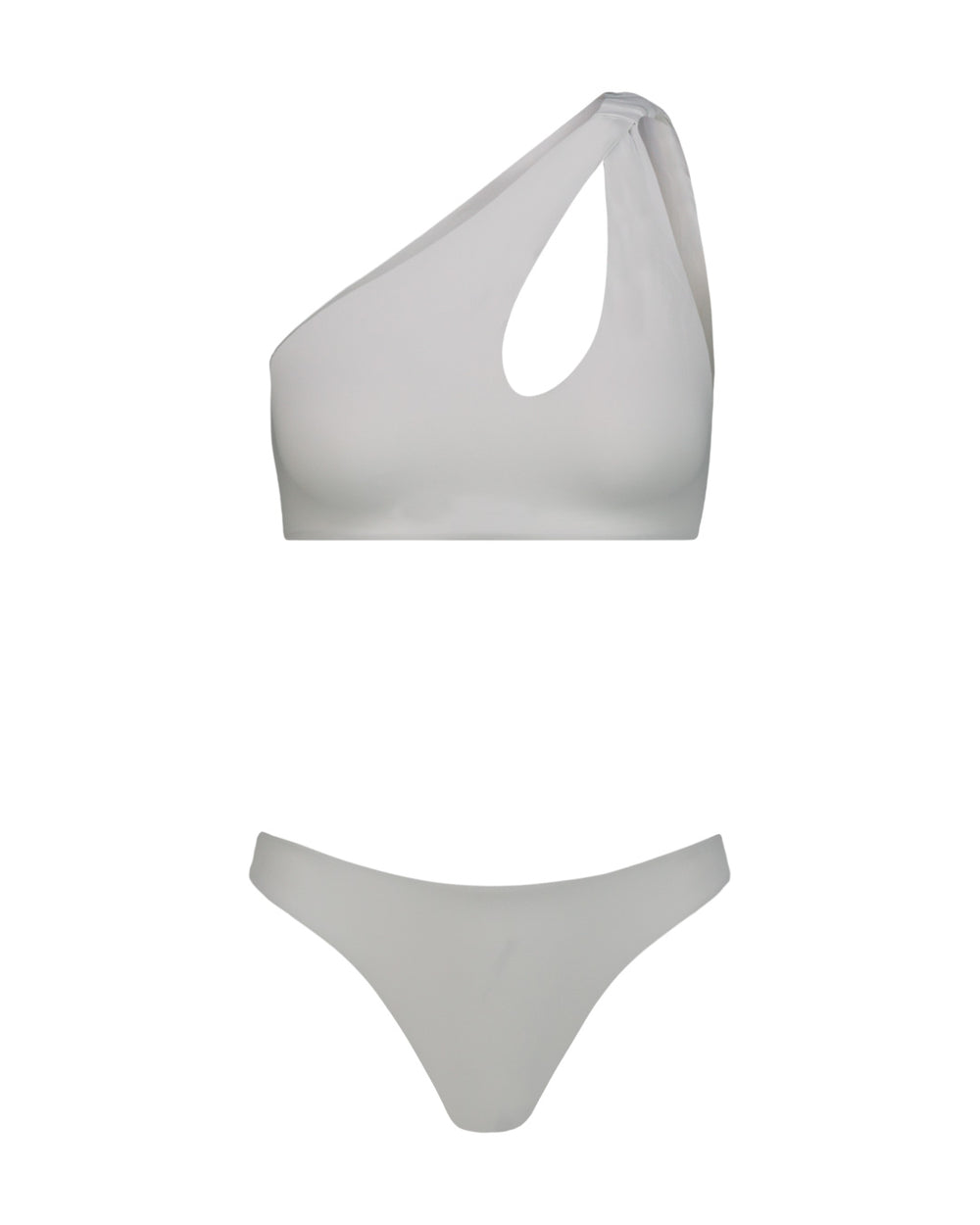 BIKINI MONOSPALLA NODO BIANCO