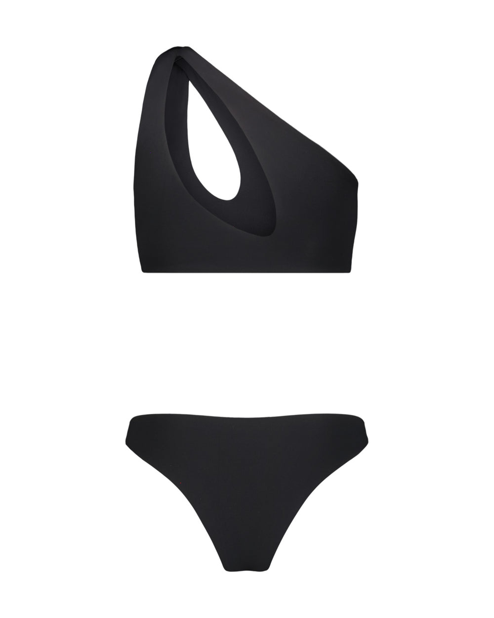 BIKINI MONOSPALLA NODO NERO
