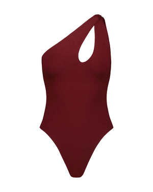 COSTUME INTERO MONOSPALLA NODO BORDEAUX
