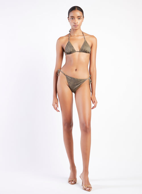 BIKINI TRIANGOLO IN PITONE MILITY