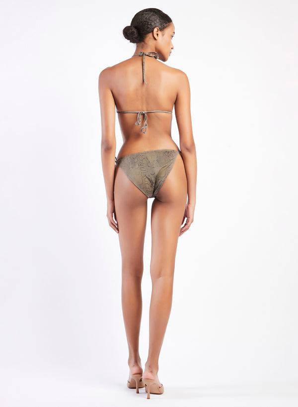 BIKINI TRIANGOLO IN PITONE MILITY