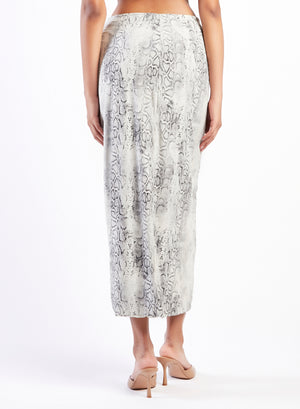 JUPE PARÉO LONGUE PYTHON SABLE