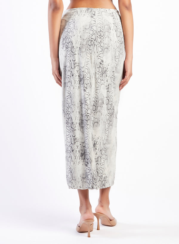 JUPE PARÉO LONGUE PYTHON SABLE