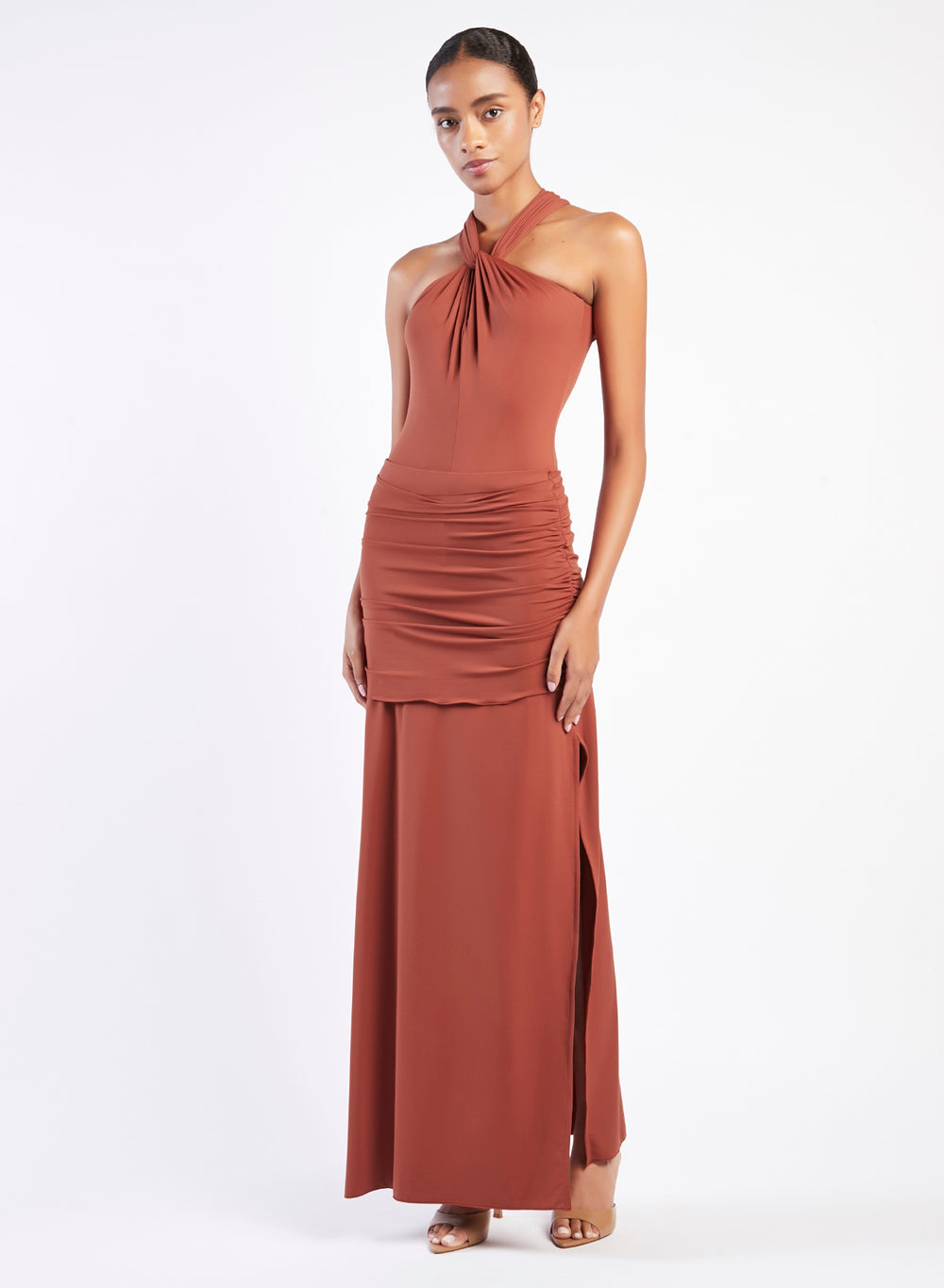 GONNA PAREO LUNGA CON DRAPPEGGIO COCCIO