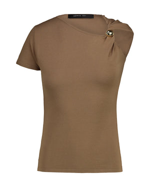 VISCOSE TOP WITH DESERT JEWEL