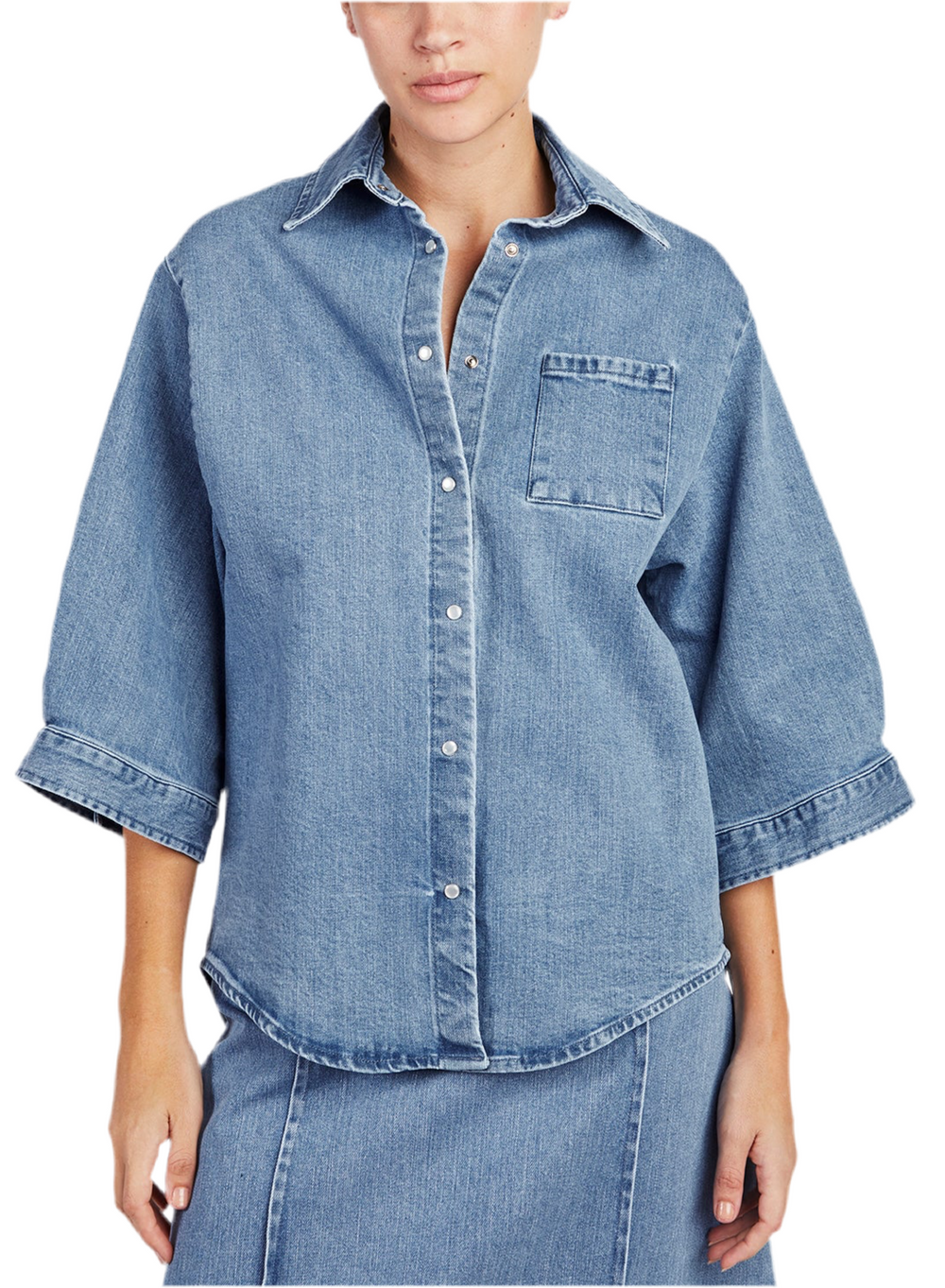 CAMICIA DENIM AZZURRO