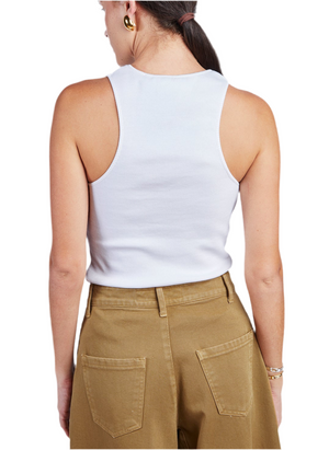 CANOTTA JERSEY COSTE BIANCO