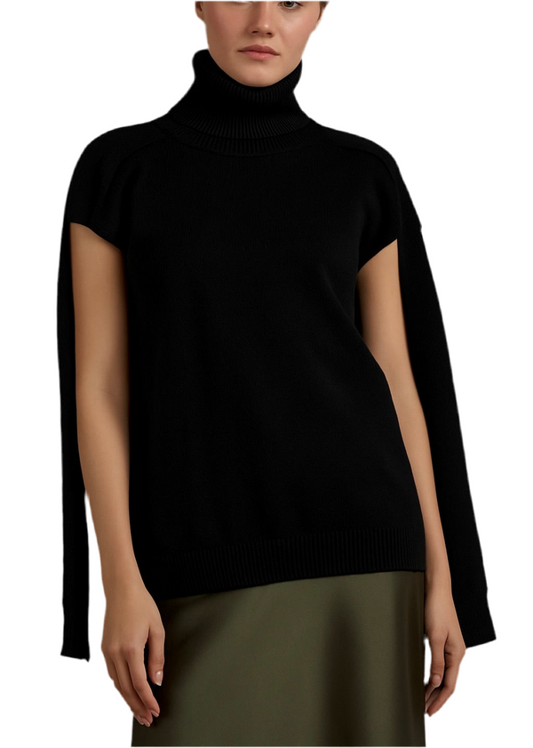 CREW NECK CASHMERE BLEND SWEATER
