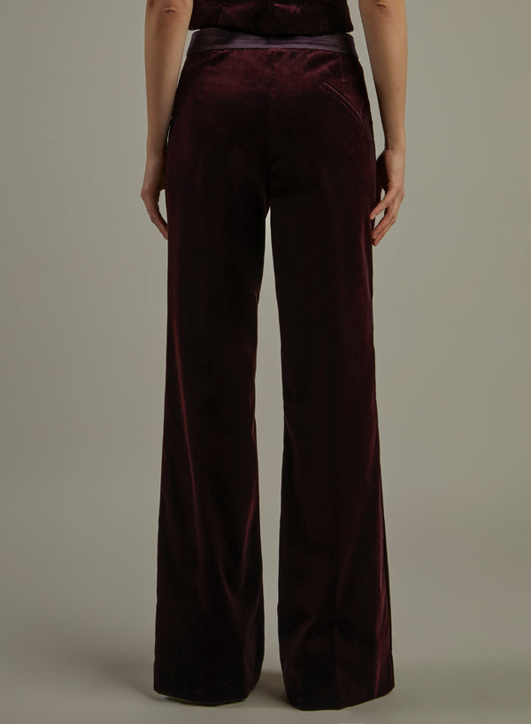 PANTALONE TASCHE A FILETTO VELLUTO PONTOGLIO