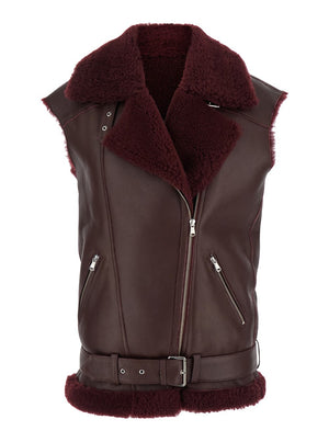 SLEEVELESS SHEEPSKIN VEST