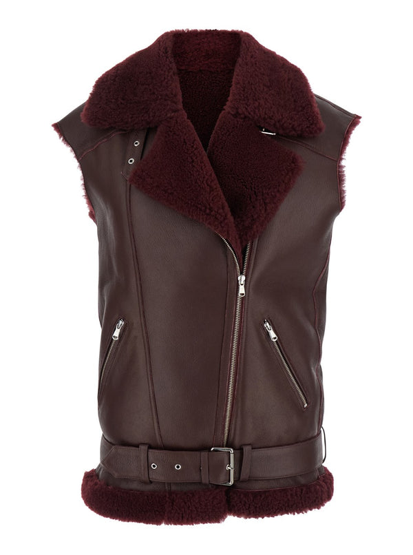 SLEEVELESS SHEEPSKIN VEST