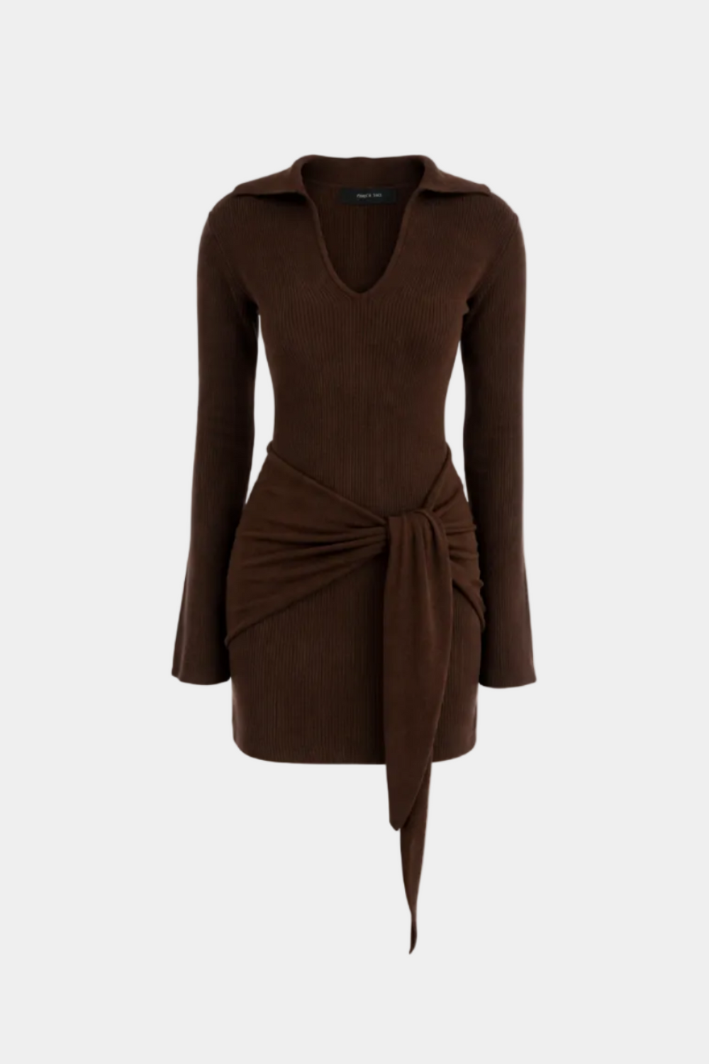 ABITO CORTO MISTO CASHMERE CON NODO