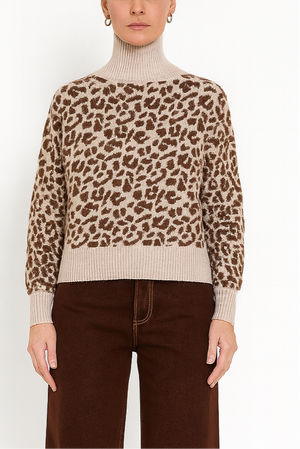 MAGLIA MACULATA COLLO ALTO
