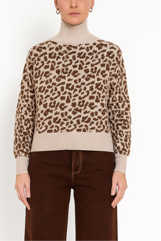 MAGLIA MACULATA COLLO ALTO